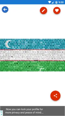 Uzbekistan Flag Wallpaper Fla android App screenshot 0