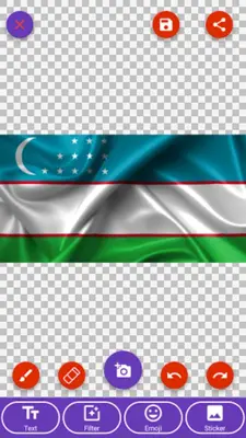 Uzbekistan Flag Wallpaper Fla android App screenshot 1