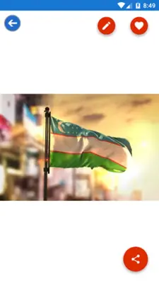 Uzbekistan Flag Wallpaper Fla android App screenshot 2