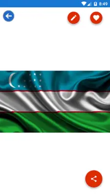 Uzbekistan Flag Wallpaper Fla android App screenshot 3