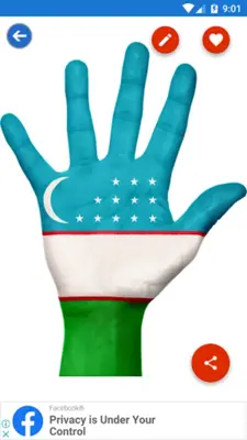 Uzbekistan Flag Wallpaper Fla android App screenshot 4