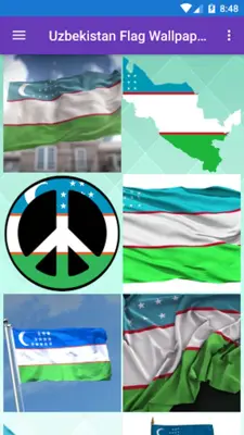 Uzbekistan Flag Wallpaper Fla android App screenshot 7